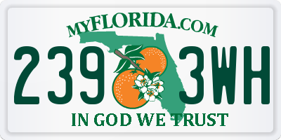 FL license plate 2393WH