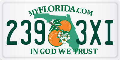 FL license plate 2393XI
