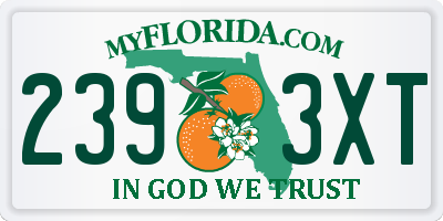 FL license plate 2393XT