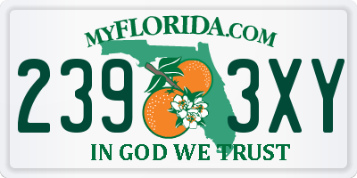 FL license plate 2393XY