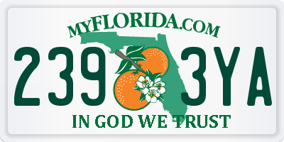 FL license plate 2393YA