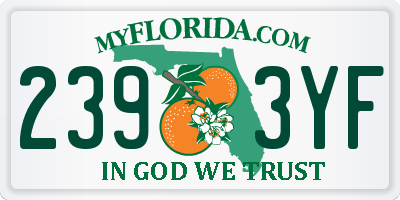 FL license plate 2393YF