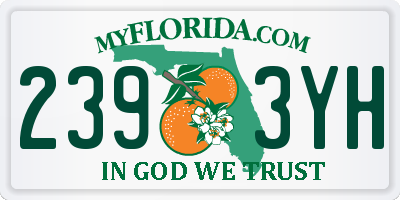 FL license plate 2393YH