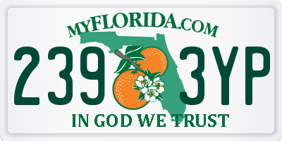 FL license plate 2393YP