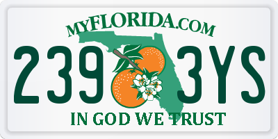 FL license plate 2393YS