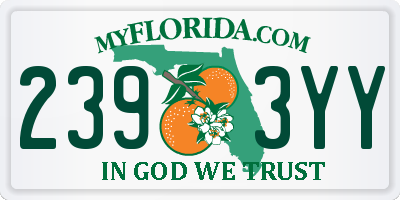 FL license plate 2393YY