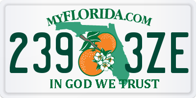 FL license plate 2393ZE