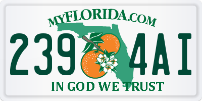 FL license plate 2394AI