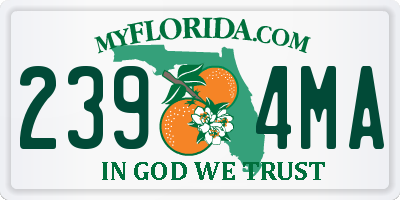 FL license plate 2394MA