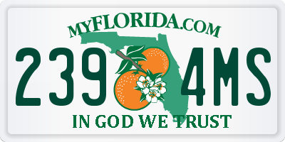FL license plate 2394MS