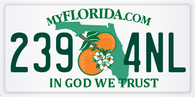 FL license plate 2394NL