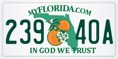 FL license plate 2394OA