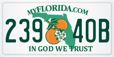 FL license plate 2394OB