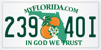 FL license plate 2394OI