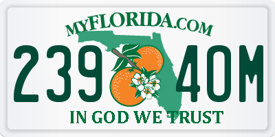 FL license plate 2394OM