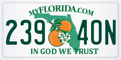 FL license plate 2394ON