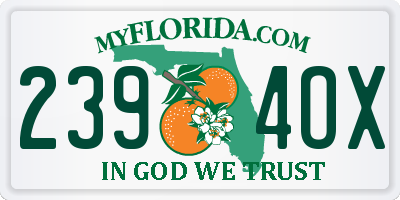 FL license plate 2394OX