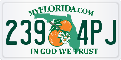 FL license plate 2394PJ