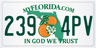 FL license plate 2394PV