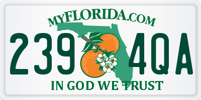 FL license plate 2394QA