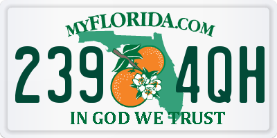 FL license plate 2394QH