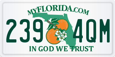 FL license plate 2394QM