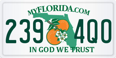 FL license plate 2394QO