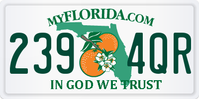FL license plate 2394QR