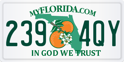 FL license plate 2394QY
