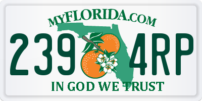 FL license plate 2394RP