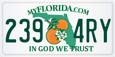 FL license plate 2394RY