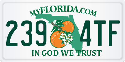 FL license plate 2394TF