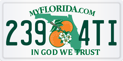 FL license plate 2394TI