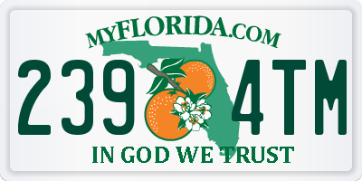 FL license plate 2394TM