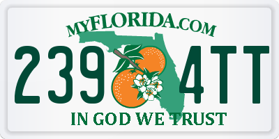 FL license plate 2394TT