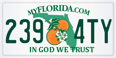 FL license plate 2394TY
