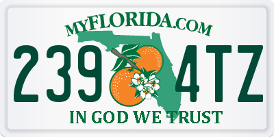 FL license plate 2394TZ