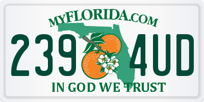 FL license plate 2394UD