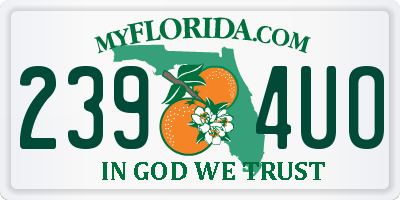 FL license plate 2394UO