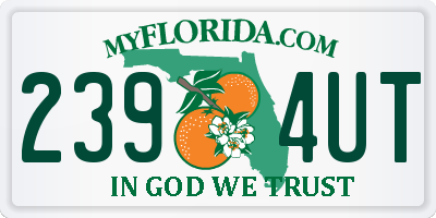 FL license plate 2394UT