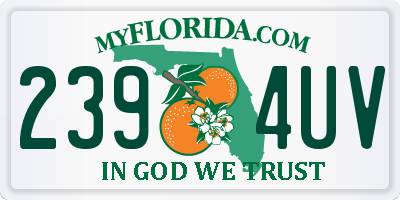 FL license plate 2394UV