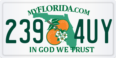 FL license plate 2394UY