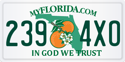 FL license plate 2394XO