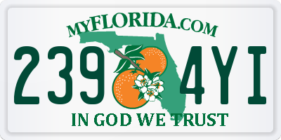 FL license plate 2394YI