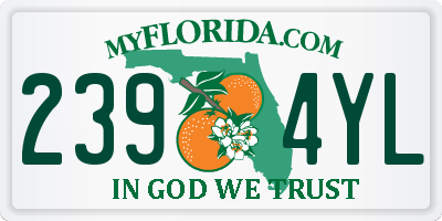 FL license plate 2394YL