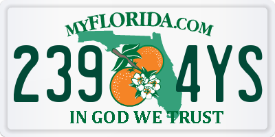 FL license plate 2394YS