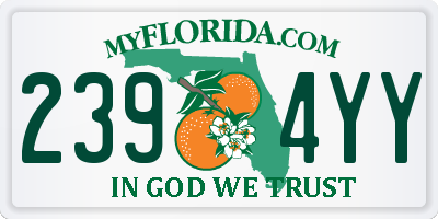 FL license plate 2394YY