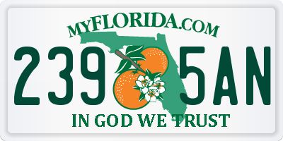 FL license plate 2395AN