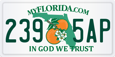 FL license plate 2395AP