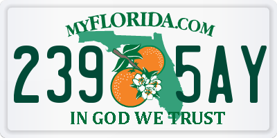 FL license plate 2395AY
